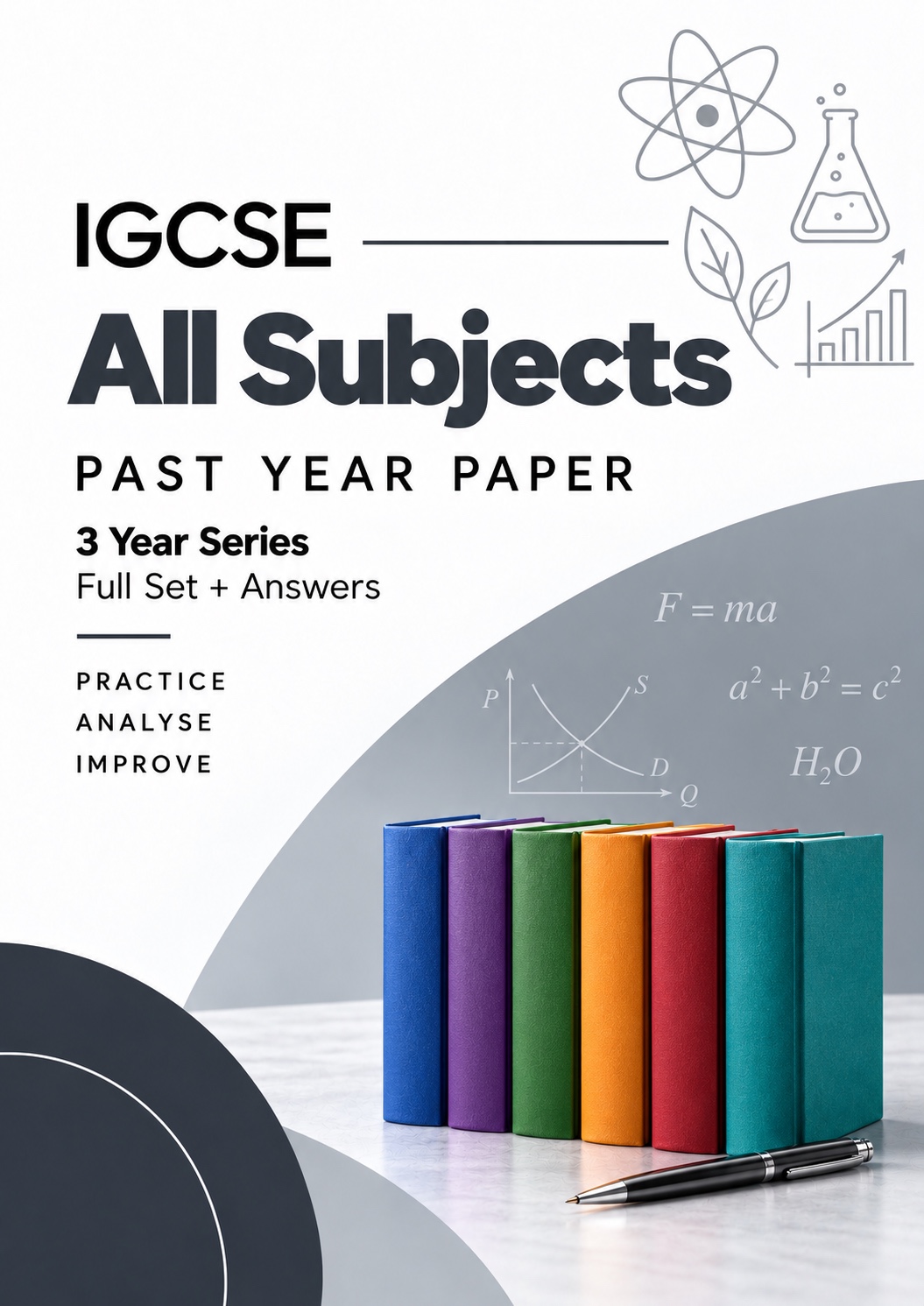 Cambridge IGCSE All Subjects Past Year Papers - Full Set + Answers - 3 Year Series