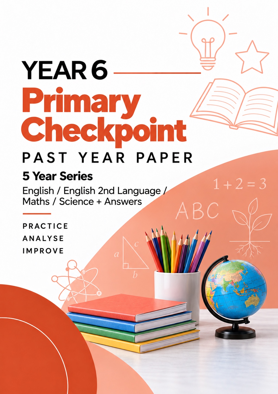 Cambridge Primary Checkpoint Past Year Papers - English / English 2nd Language / Mathematics / Science + Answers - 5 Year Series
